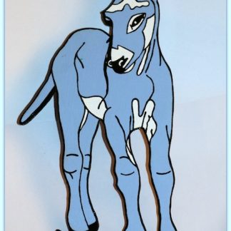 Grand panneau "Âne Bleu"