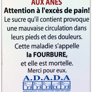 Pancarte "Anti-Fourbure"