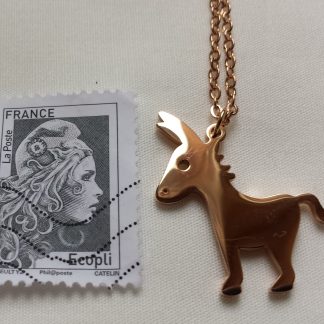 Pendentif âne en pied
