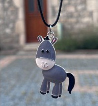 Pendentif âne rigolo