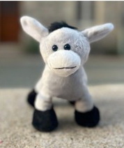 Peluche âne sourire !